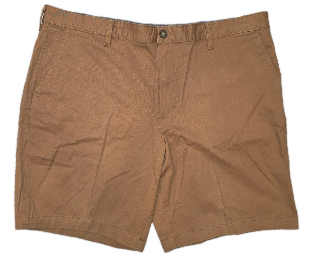 NWT George Above The Knee 9" In Seam Brown Khaki Shorts Sz 40